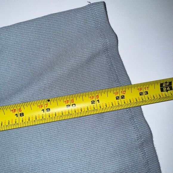 Topshop Periwinkle Ribbed Square Neck Cap Sleeve Top sz 12 - Picture 10 of 10